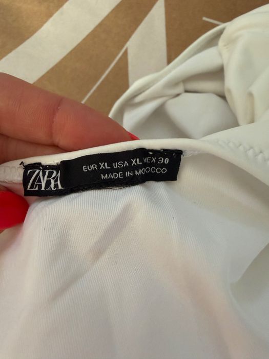 Бял бански ZARA ХЛ