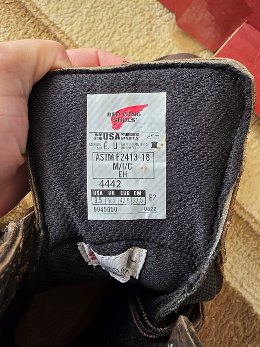 ТШО ботинка Red wing