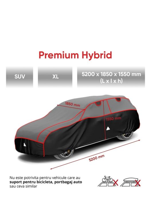 Prelată auto antigrindină Premium  Nouă