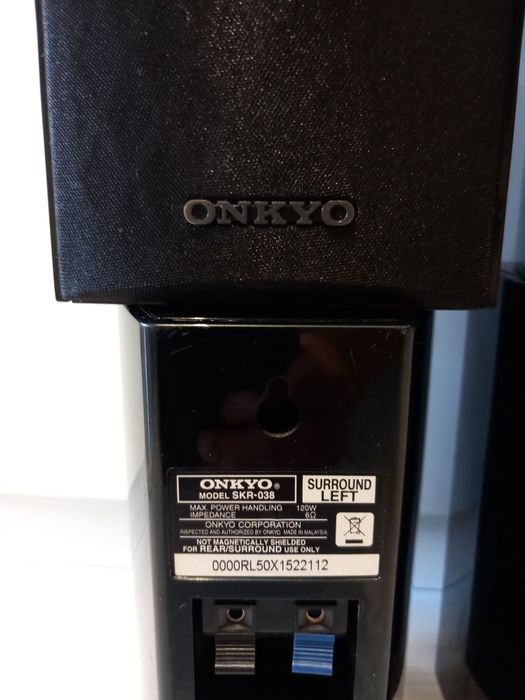 Колони-ONKYO 5 броя-усилвател-ONKYO TX-SR 608  и TX-NR 509
