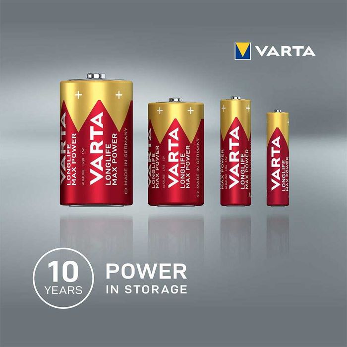Батарейки Varta (Германия) LONGLIFE MAX POWER AAA 4*BL