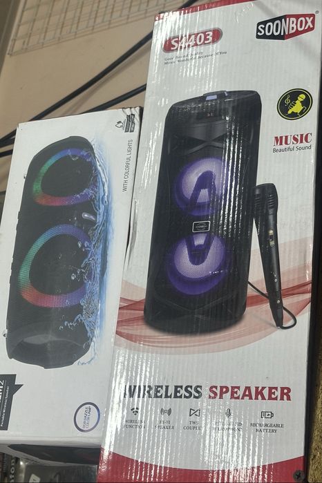 Караоке Колонки с микрофоном янги (новый)