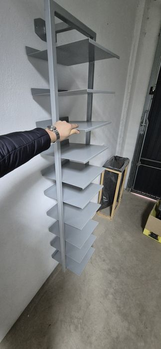 Метален стелаж за обувки: 190х34х35 см.