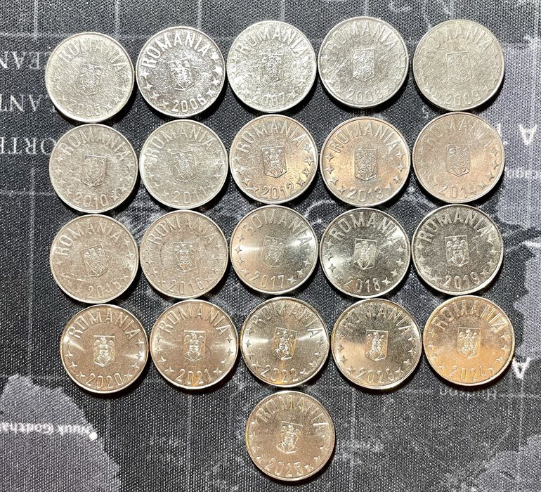 Serie monede 10 bani 2005-2025