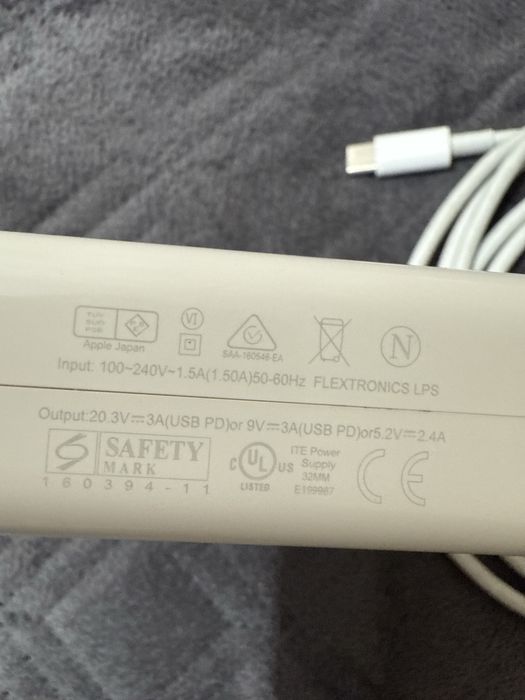 Зарядка Apple, подходит для Mac Air/Pro