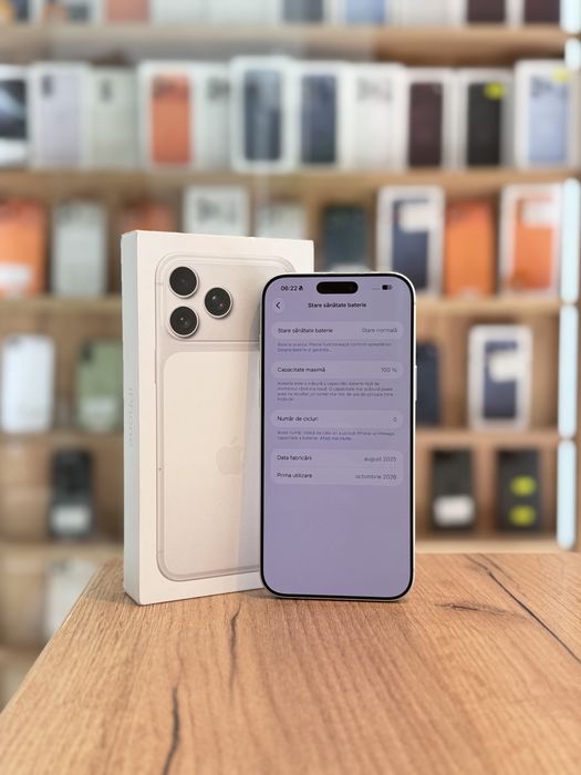iPhone 17 PRO Max 256GB Silver/Baterie100%/Garantie 12 luni @atsgsm.ro