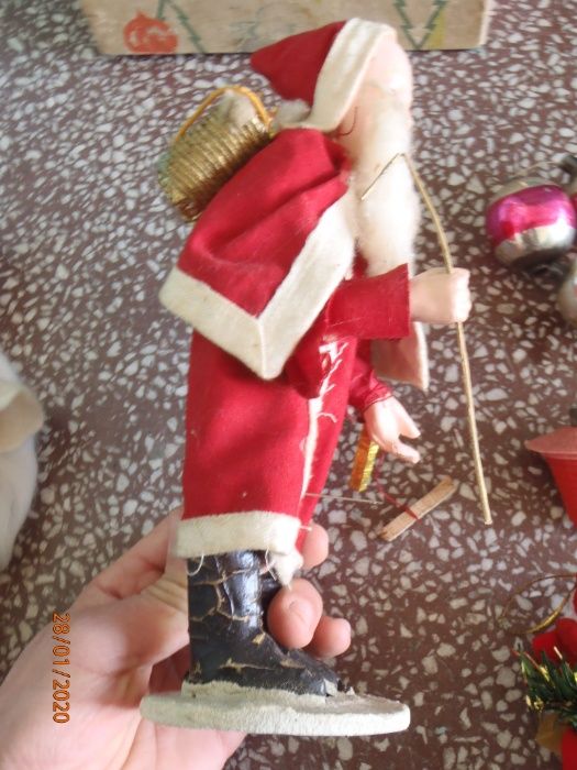 Коледни Дядо Мраз / Съветски Дядо Коледа ретро КУКЛА от 1951г.