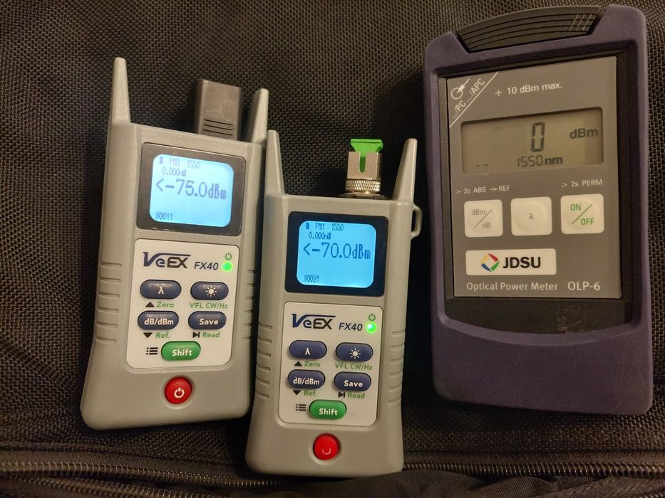 Powermeter pentru testare , măsurare semnal fibra optica veex exfo