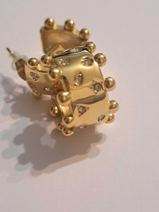Cercei placati cu aur 18 k