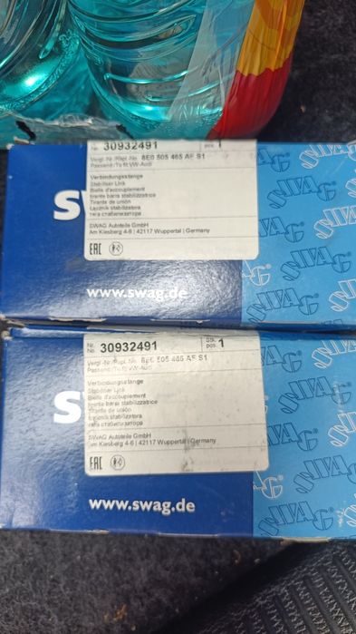 Arcuri față lejsfors/ bielete anti ruliu spate SWAG audi A4 B6/ B7/exe