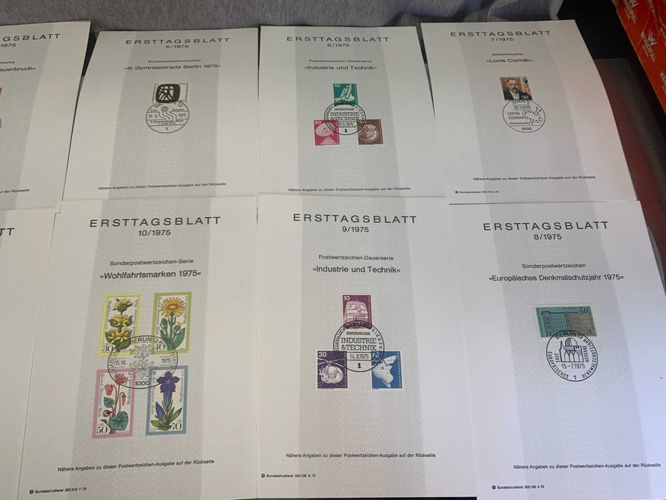 пощенски марки Германия Първи лист 1975г