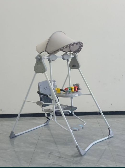 Качеля шезлонг для детей с солнца защиткой