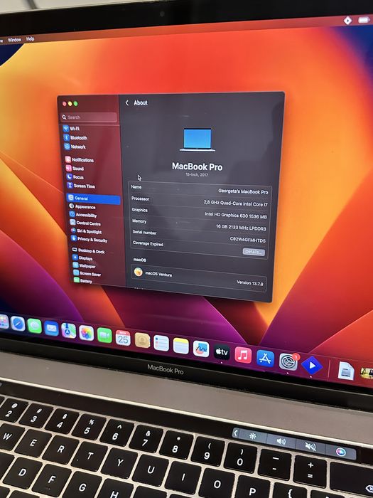 MacBook Pro Grey 125 gb