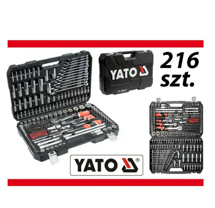 Trusă profesională de scule YATO – 216 piese, ideală pentru service
