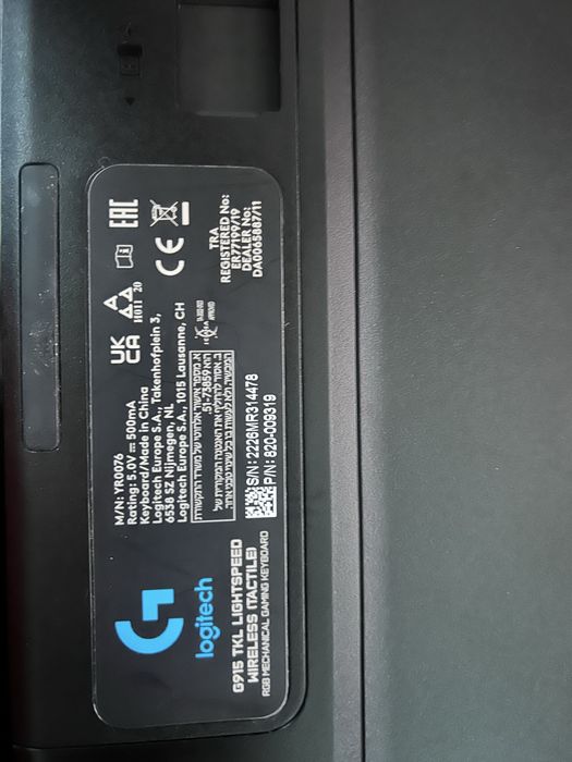 Клавиатура logitech g915 tkl