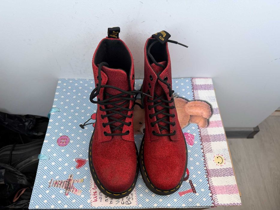 Dr. Martens 1460 Pascal Glitter''оригинални дамски боти 40 номер