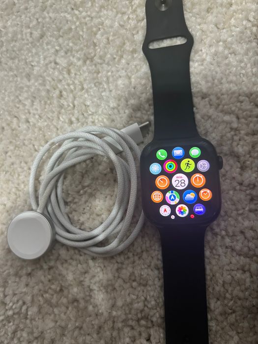 Apple Watch Series 10 46 mm Black – Stare foarte bună, baterie 92% + 2 curele bonus