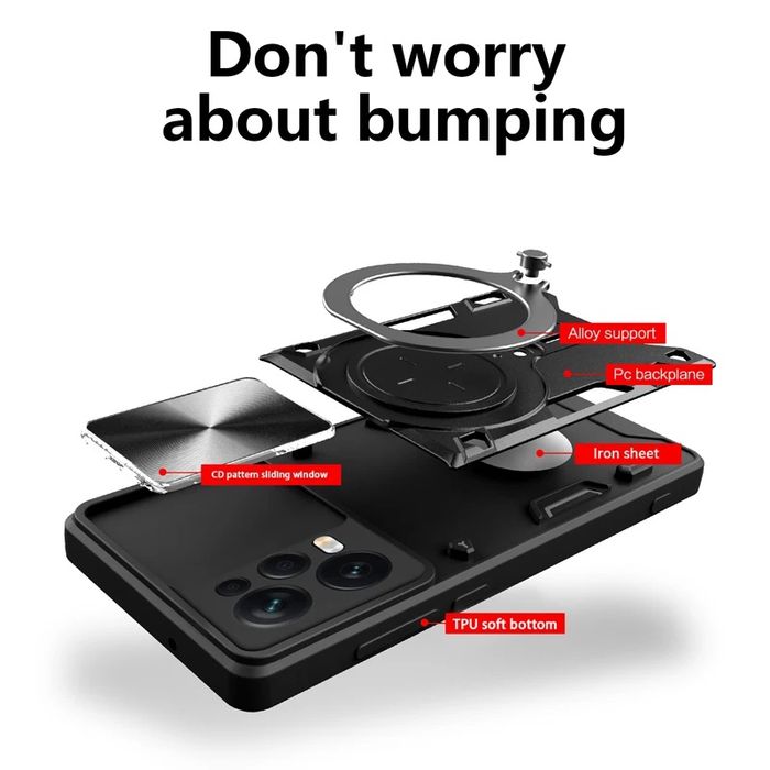 Xiaomi Redmi Note 12 Pro / Pro+ / Poco X5 Pro / GIANT RING Усилен кейс