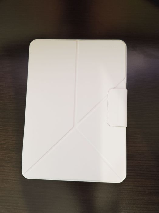 Husă Pitaka iPad Pro 11 2024 MagEZ Folio 2, Albă, Piele