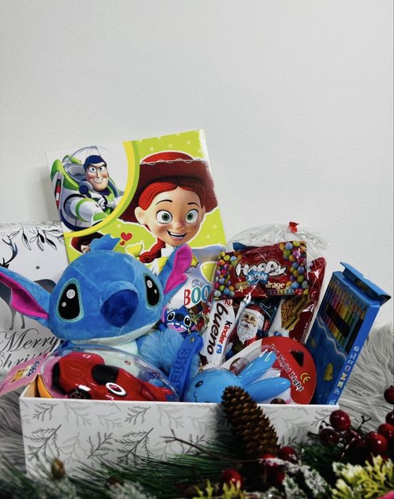 Ursulet stitch + trandafir criogenat/boo bascket/cadou/set copii/dama