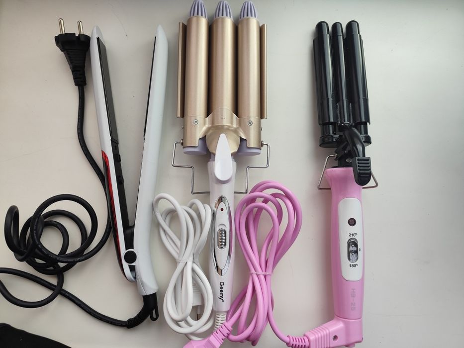 Плойка для волос 3 шт