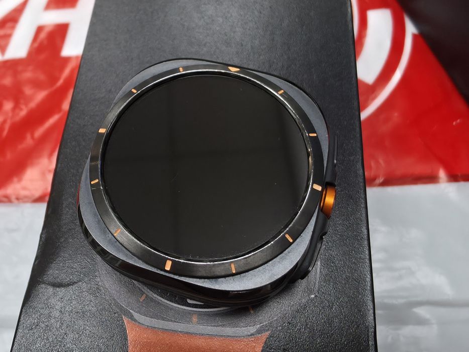 47mm Samsung Galaxy watch Ultra Техномаркет Гаранция 2026 Titanium Orange