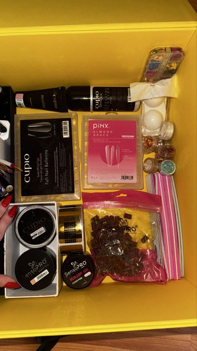 Kit unghii complet manichiura GEL, SEMI, ACRYGEL,