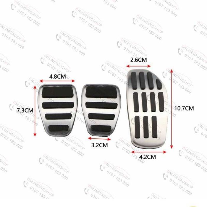 Set pedale inox Renault Clio,Captur,Arkana,Kadjar,Koleos,Dacia Duster