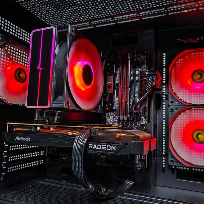 НОВ Гейминг компютър LEVEL UP QUARTZ AMD RYZEN 5 7500F,RADEON RX 7600, RAM 16 GB,ГАРАНЦИЯ