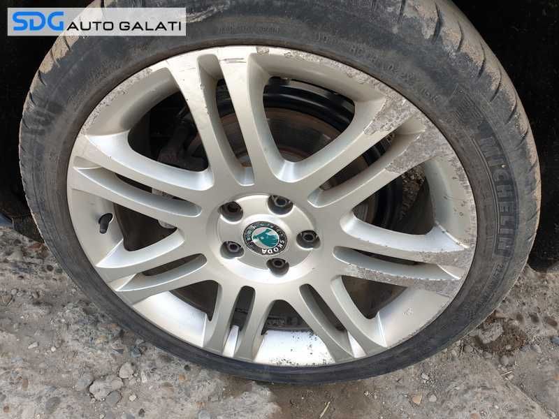 Set 4 Jante Roti Aliaj 225 40 18 R18 5x112 7,5Jx18 ET46 Skoda Octavia 2 2004 - 2013 Cod 3T0601025E