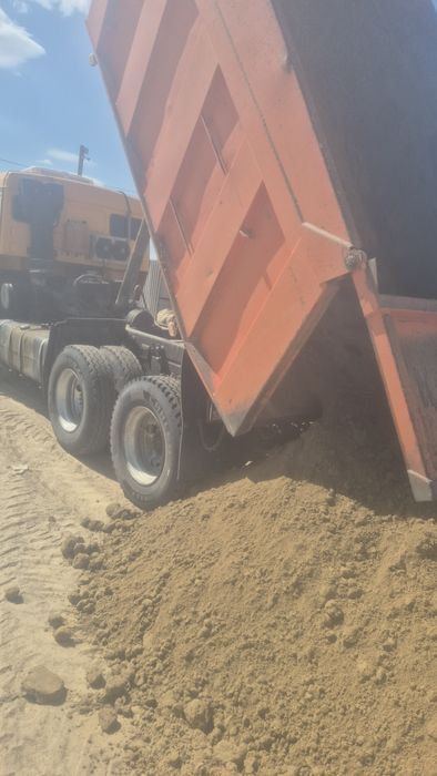 Камаз  грунт сары топырақ  мусор    пгс  щебень