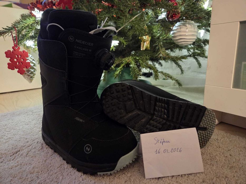 Snowboard boots Nidecker Cascade BOA W black MP 23 ( = EU 37)