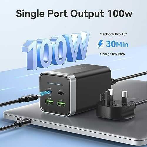 Ново 150W многофункционално USB зарядно 4-портово за лаптоп MacBook Pro