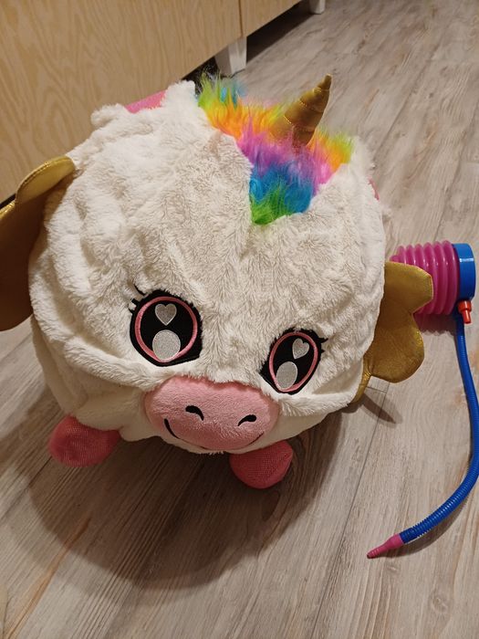 Jucarie de plus gonflabila, Little Biggies, Unicorn, Alb