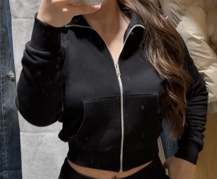 ZARA суичер с яка къс