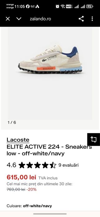 Adidași lacoste originali dama,barbat originali