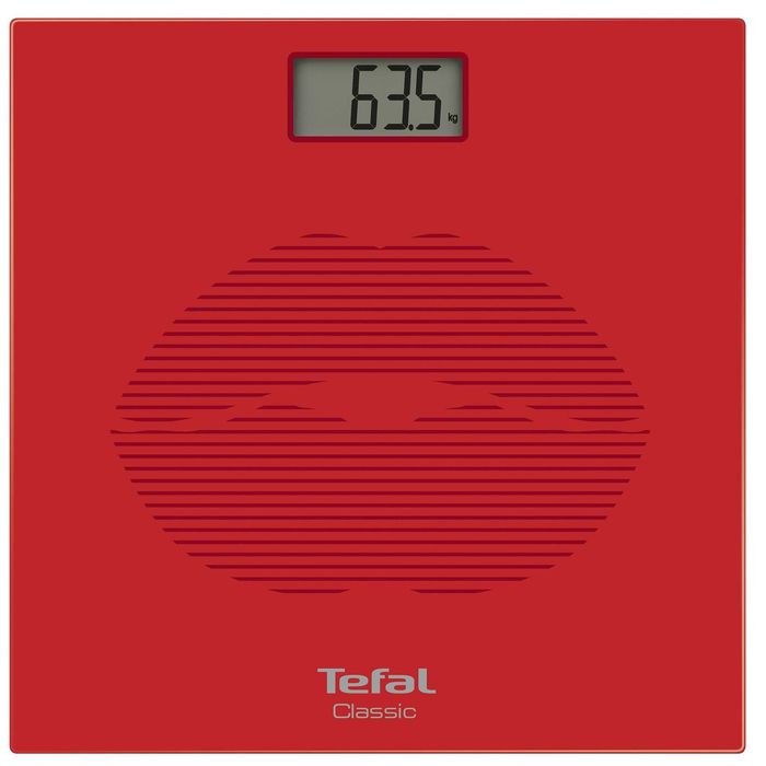 Cantar corporal Tefal Decor PP1149V0 160kg Lcd 30x30cm Rosu/Abstract