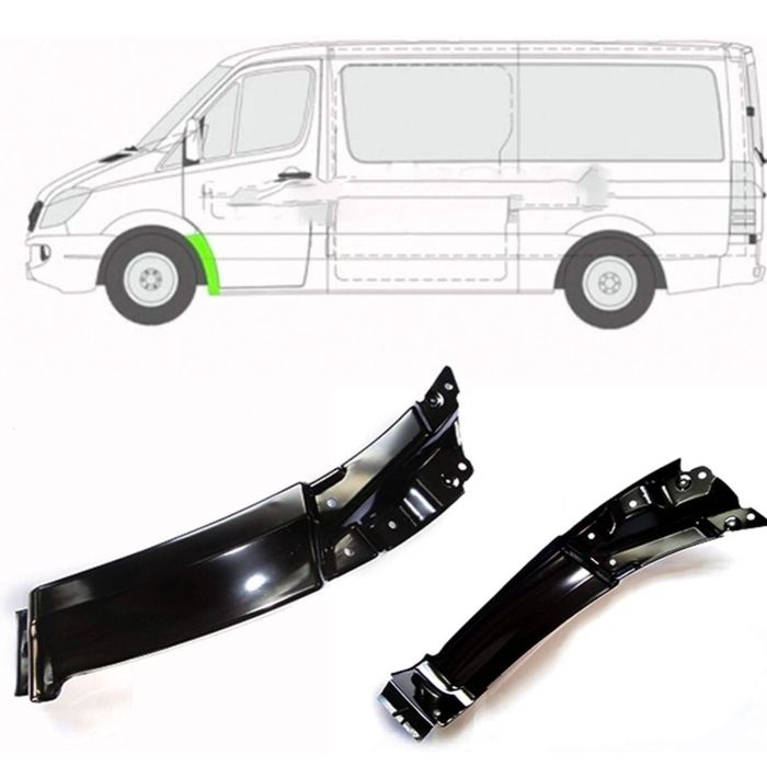 Prelungire Aripă Sprinter 06 - 17 Pasaj Aripă Crafter OFERTĂ  2 BUCĂȚI