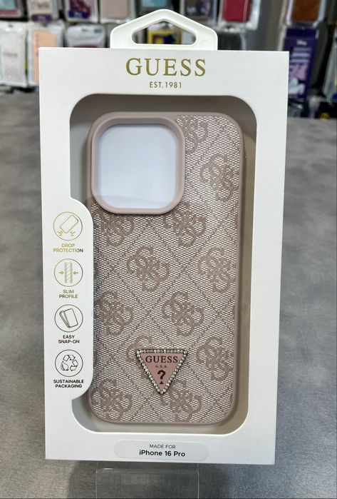 GUESS Оригинален Калъф за Apple iPhone 16 Pro Нов гръб
