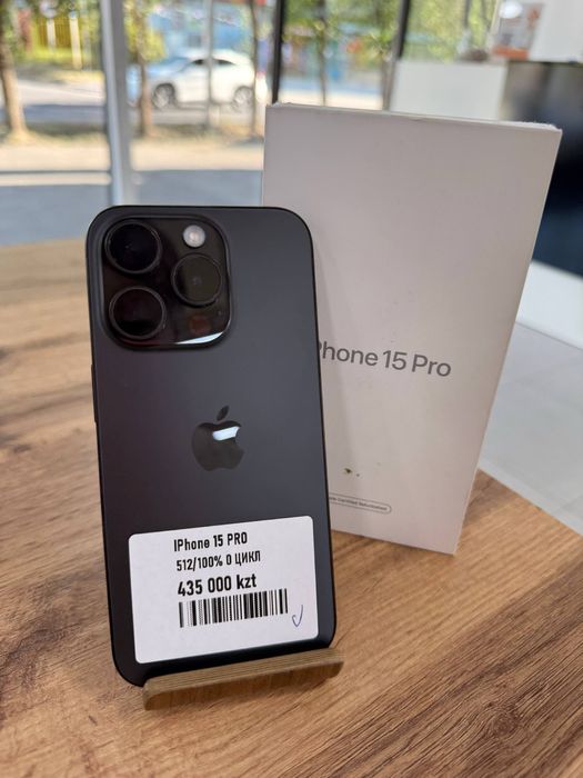 iPhone 15 Pro•512GB/100%BlackTitanium Айфон 15 Про•512Гб/100%ҚараТитан