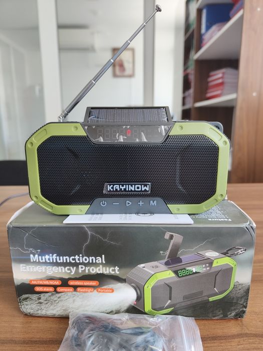 Radio Bluetooth încărcare panou solar(Ruxac urgență)