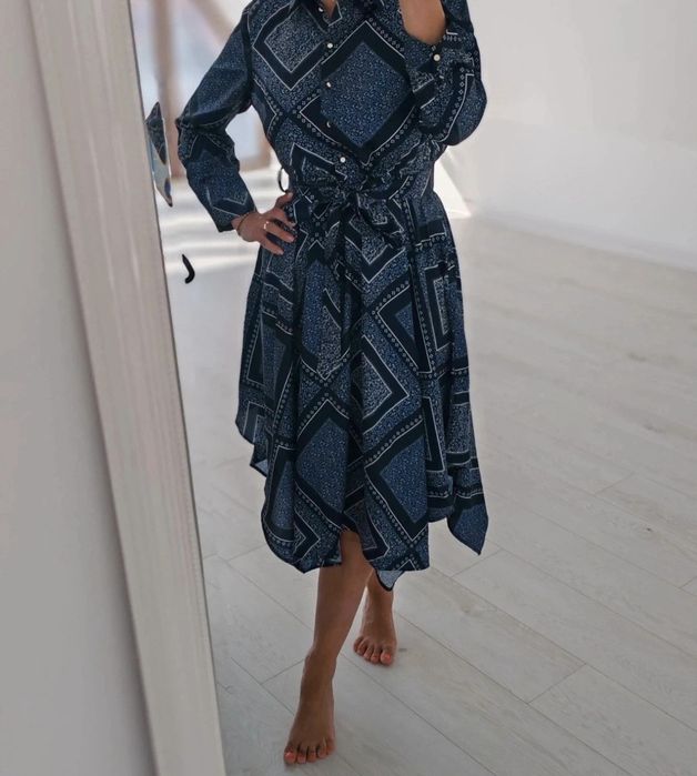 Rochie midi asimetrica