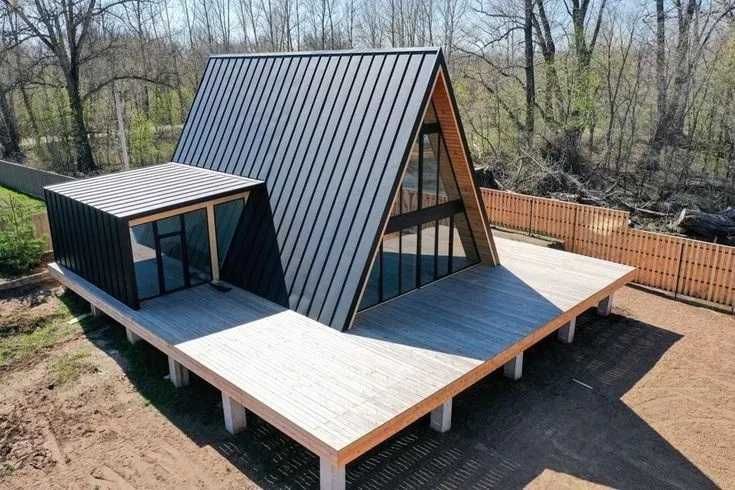 Case modulare, containere locuibile, cabane tip A la cheie