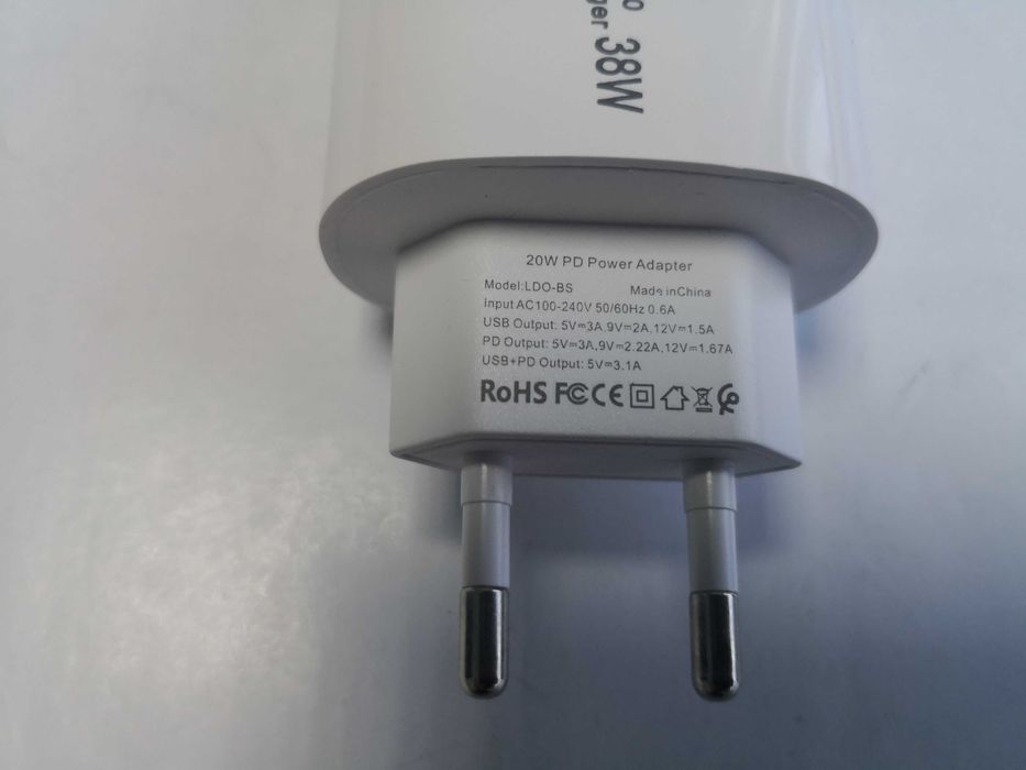 Incarcator priza 38 W cu mufa usb si tip c