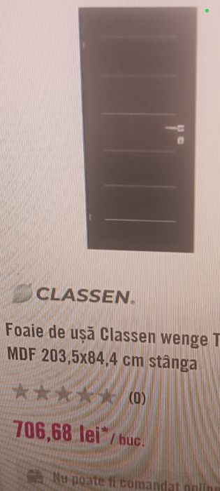 Uși Complete Wenge foiae plus Toc la 50% din preț