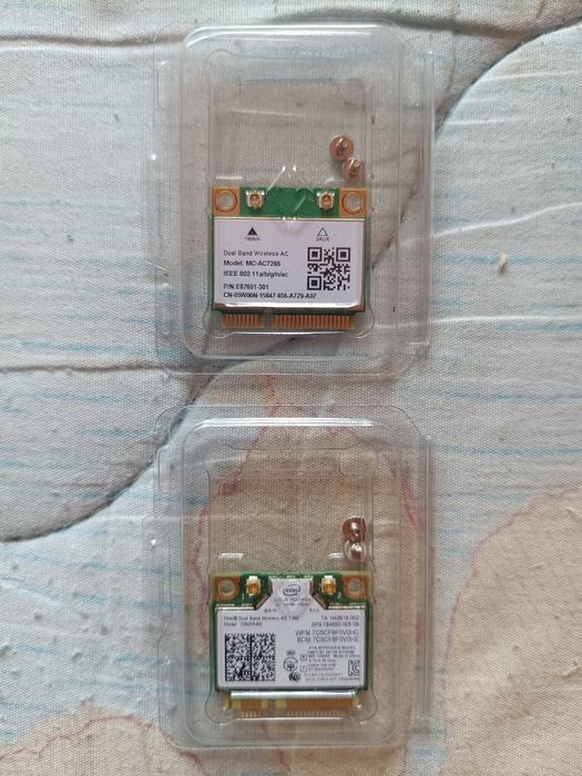 Placa Wireless Wi-Fi 5 - Intel Dual Band Wireless-AC 7260 / 7265 slot Half Mini PCIe Dual Band 2,4/5 GHz Bluetooth 4.0 / 4.2 viteza 1,2 Gbps - NOU