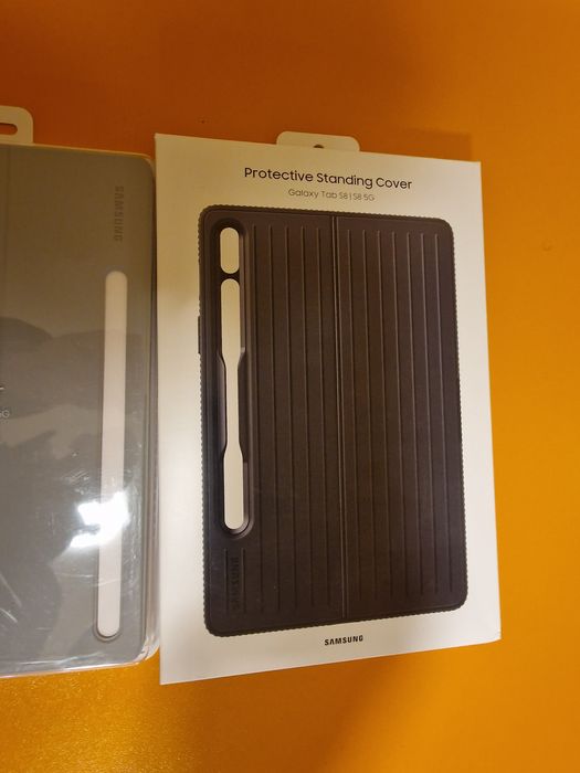 Husa Samsung Smart Book Cover pentru Tab S7/S8  Black Silver open box