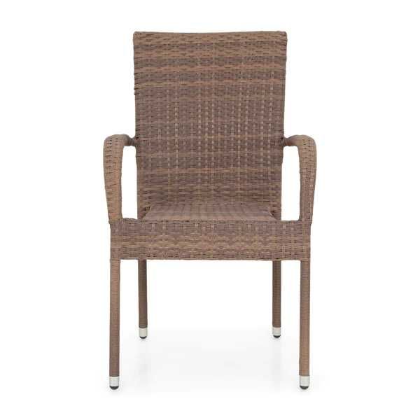 Set 4 Scaune exterior gradina/terasa/balcon Maro