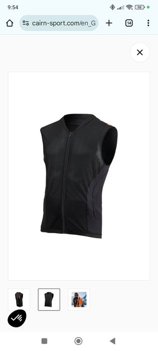 PRORIDE D3O® Цялостна жилетка, подплатена с D3O® плоча за безупречна з