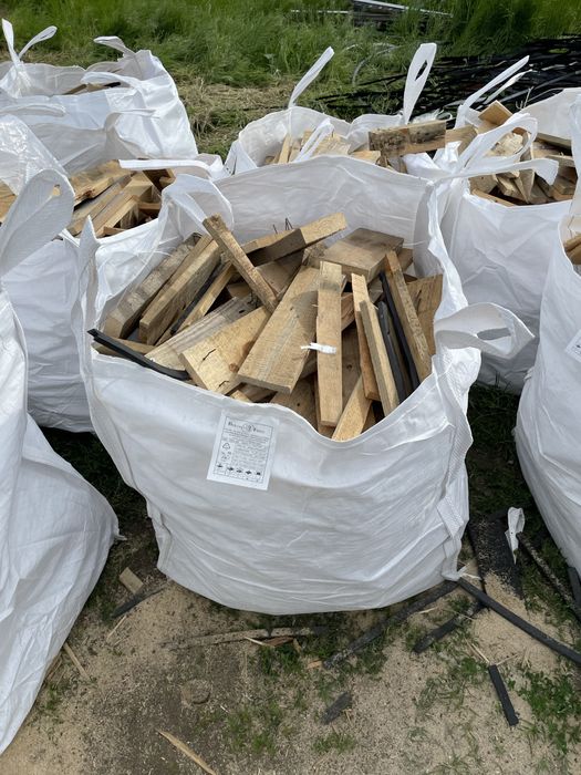 Lemne de foc taiate si bagate in bigbag